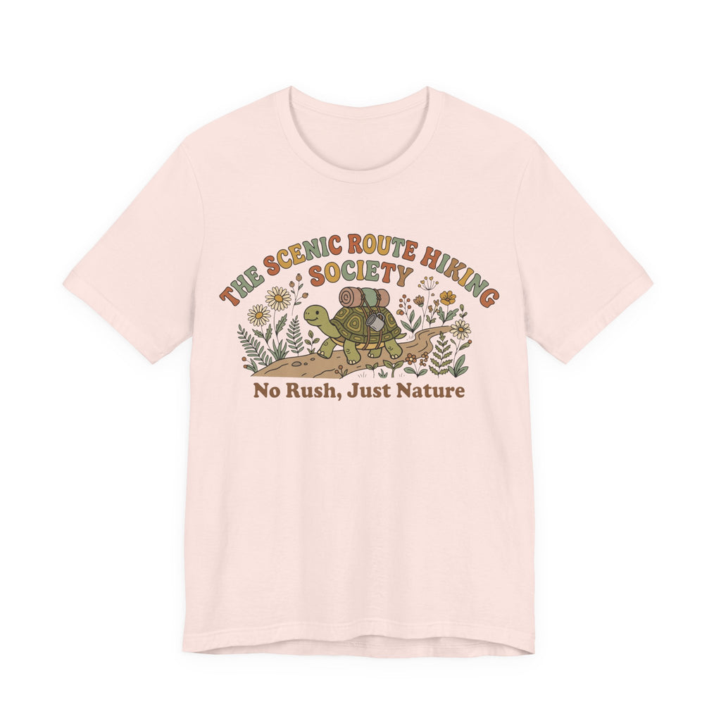Funny Turtle Slow Hiking Society T-Shirt