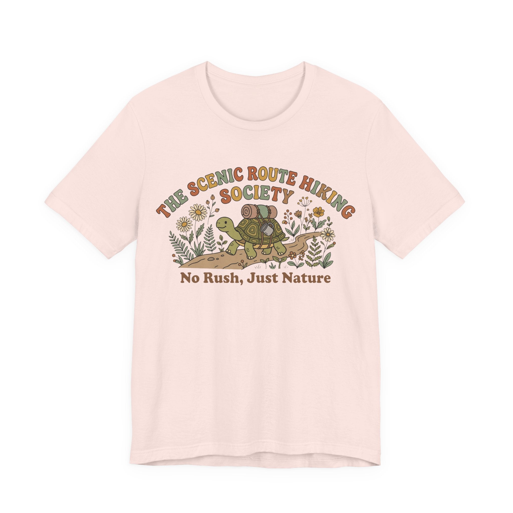 Funny Turtle Slow Hiking Society T-Shirt