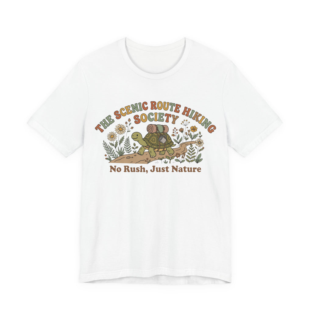 Funny Turtle Slow Hiking Society T-Shirt