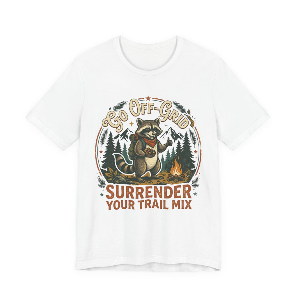 Go Off-Grid Raccoon Camping T-Shirt