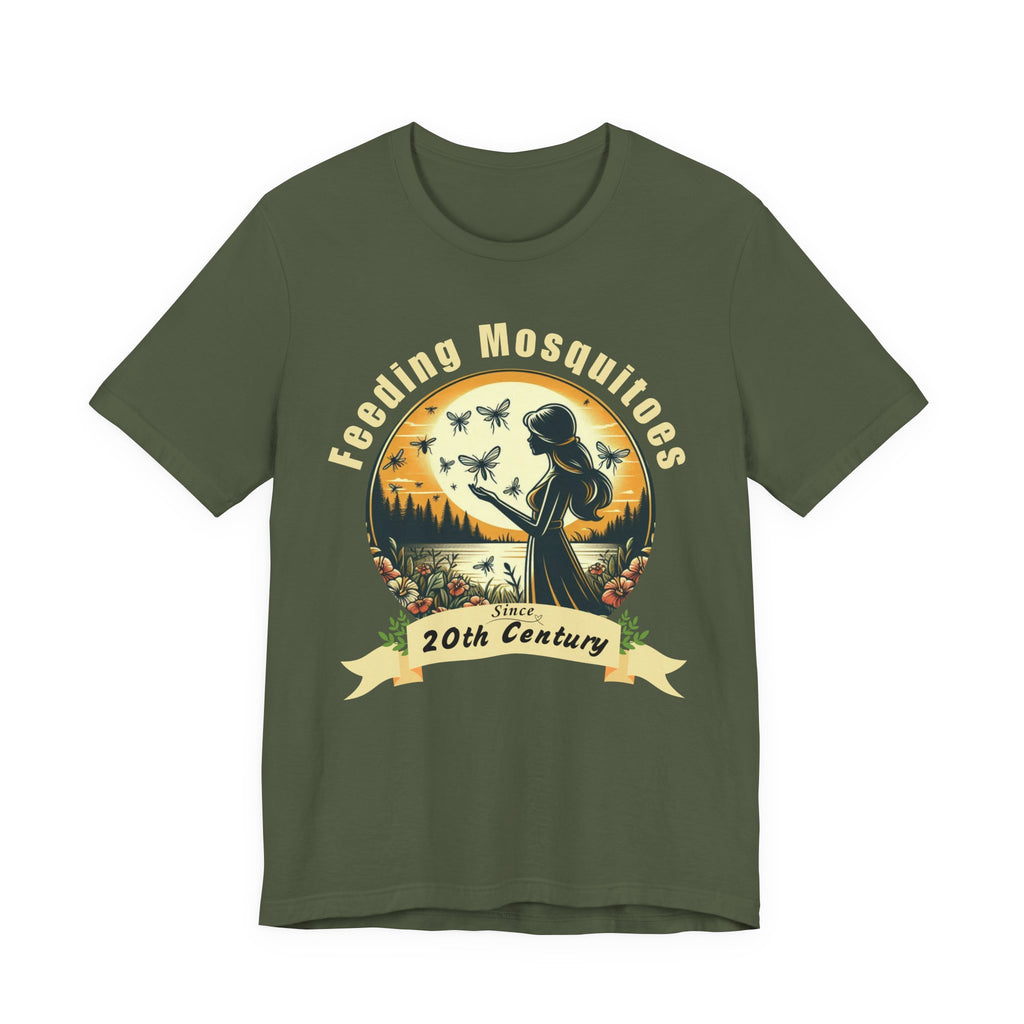 Feeding Mosquitoes Funny Hiking T-Shirt