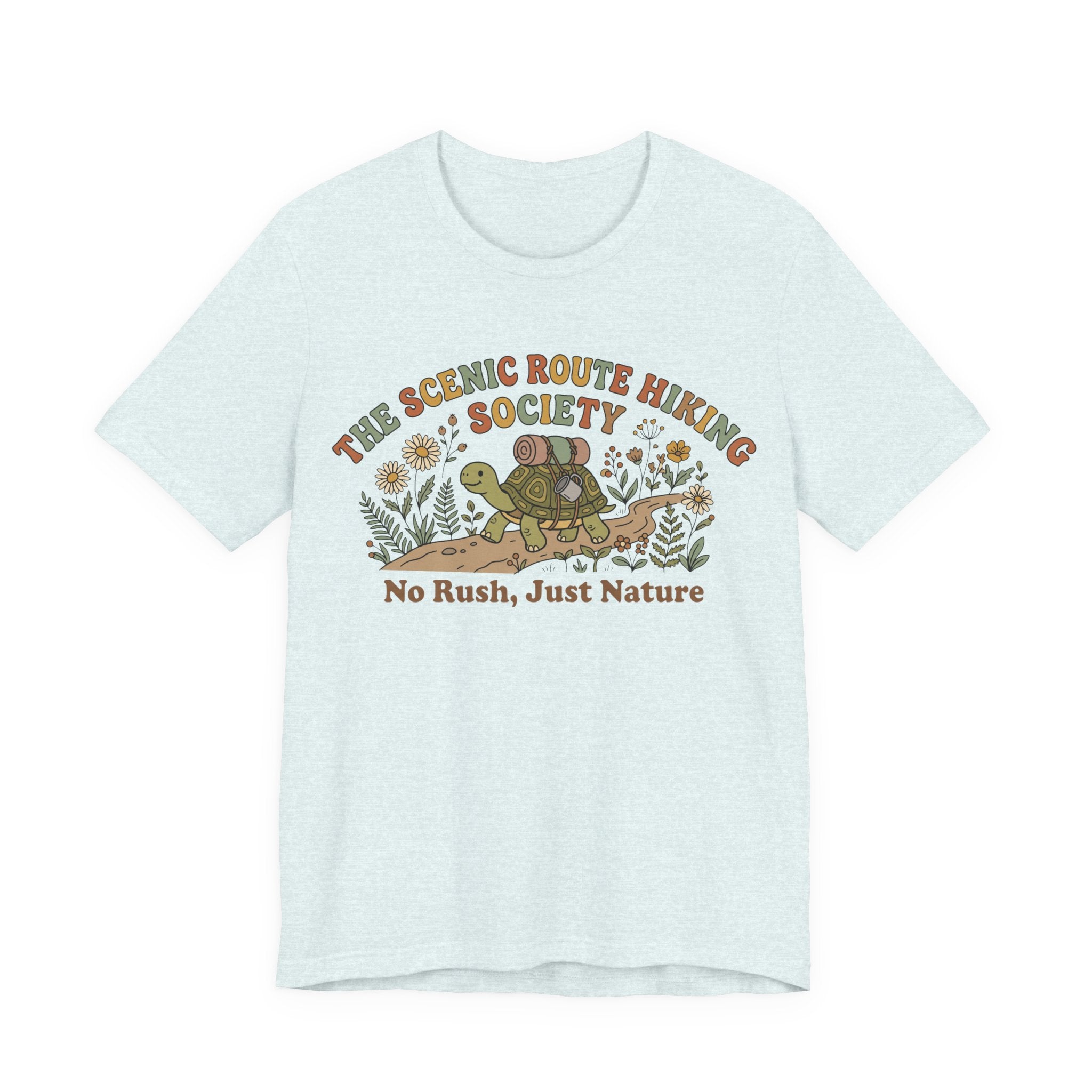 Funny Turtle Slow Hiking Society T-Shirt