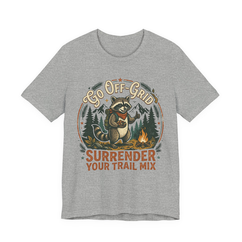 Go Off-Grid Raccoon Camping T-Shirt