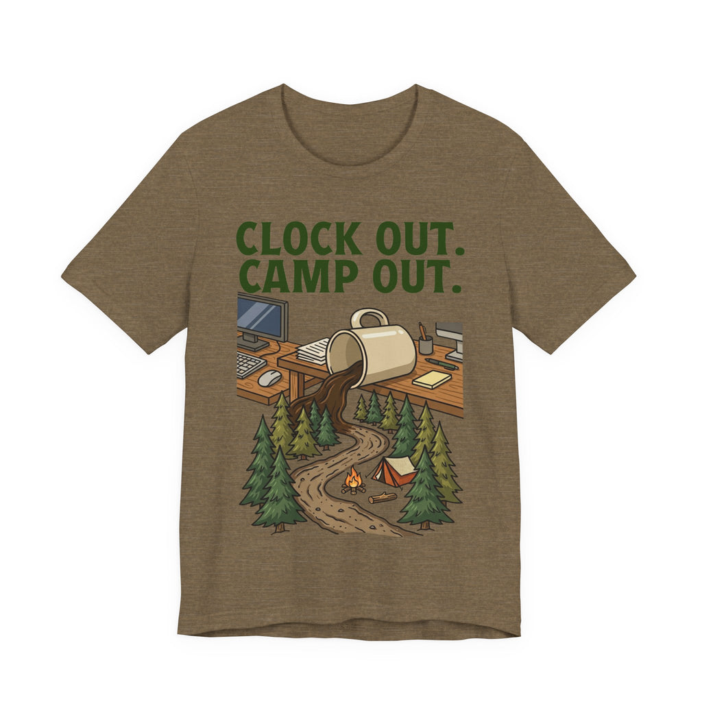 Clock Out, Camp Out T-Shirt