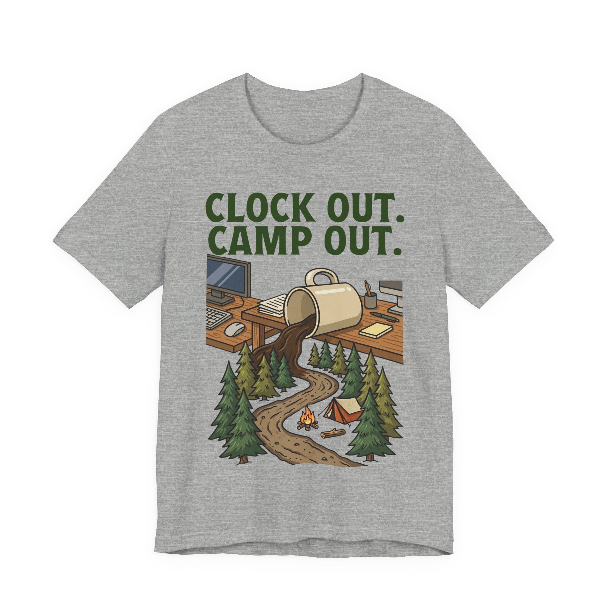 Clock Out, Camp Out T-Shirt