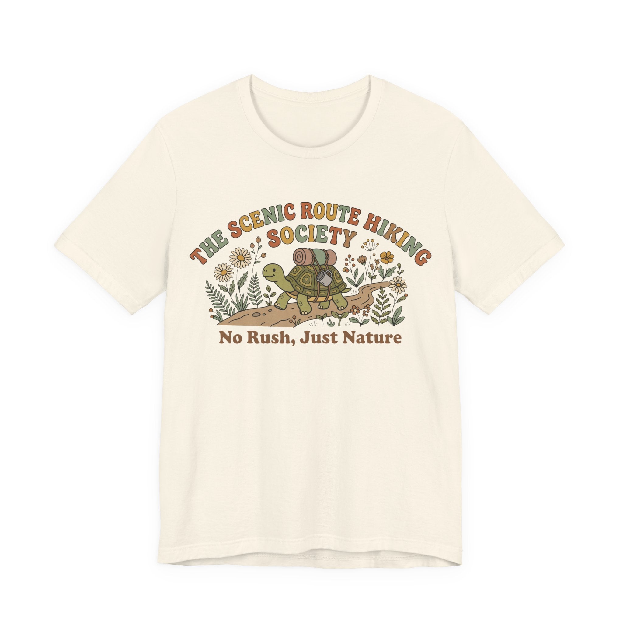 Funny Turtle Slow Hiking Society T-Shirt
