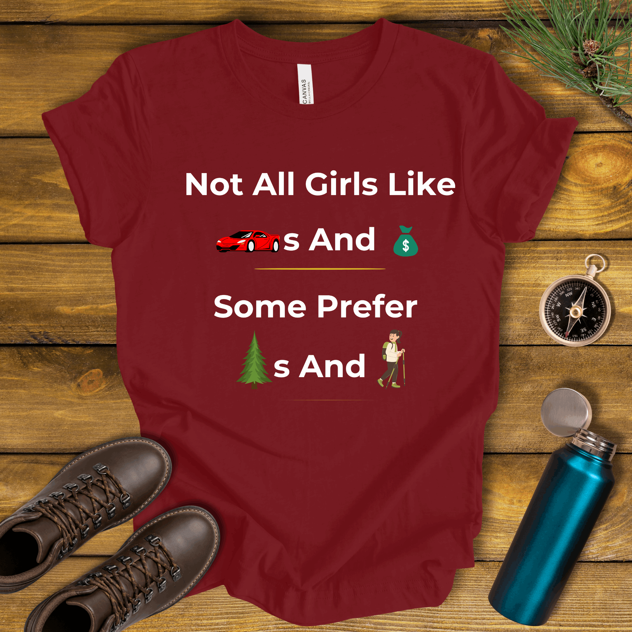 Not All Girls Like Cars And Money T-Shirt