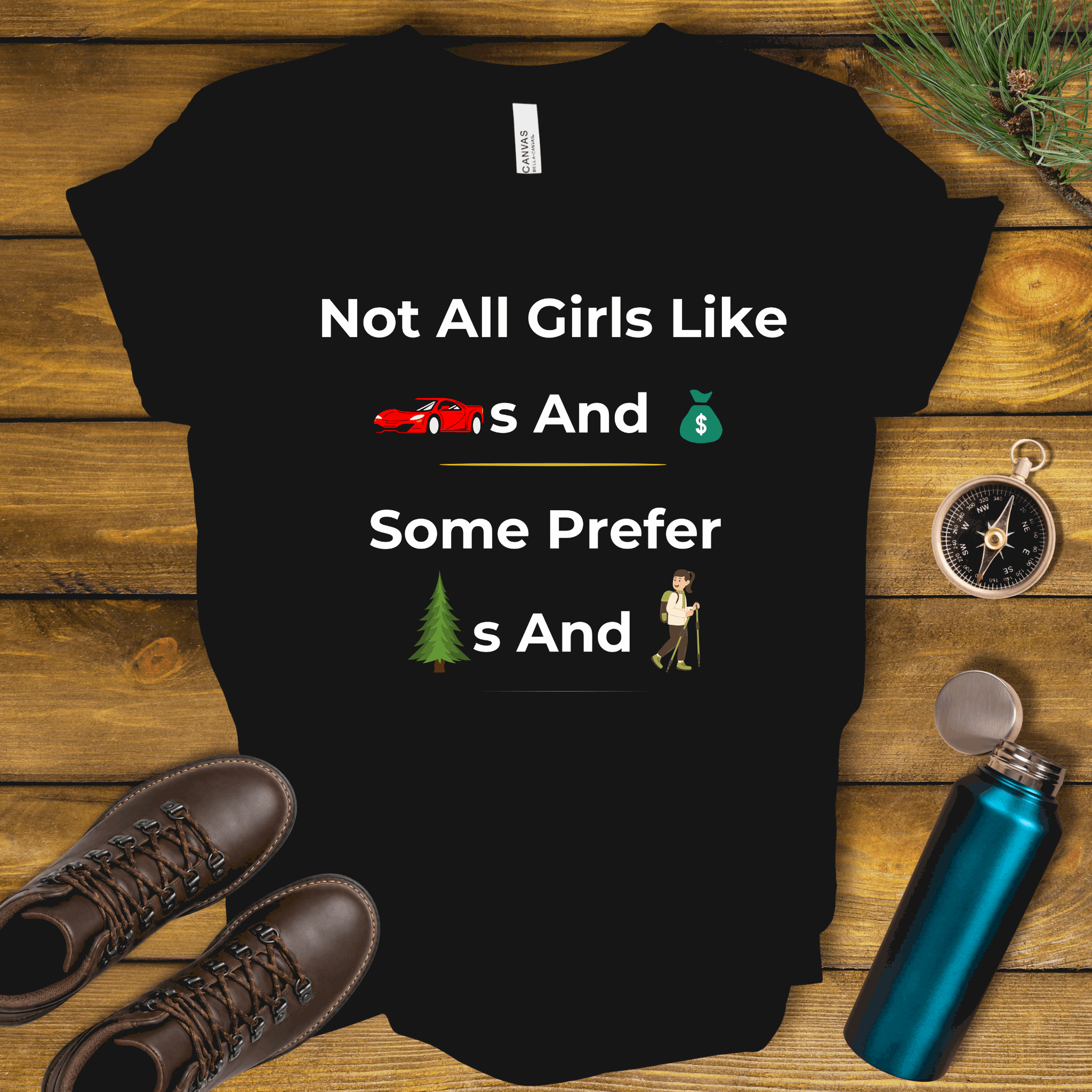 Not All Girls Like Cars And Money T-Shirt