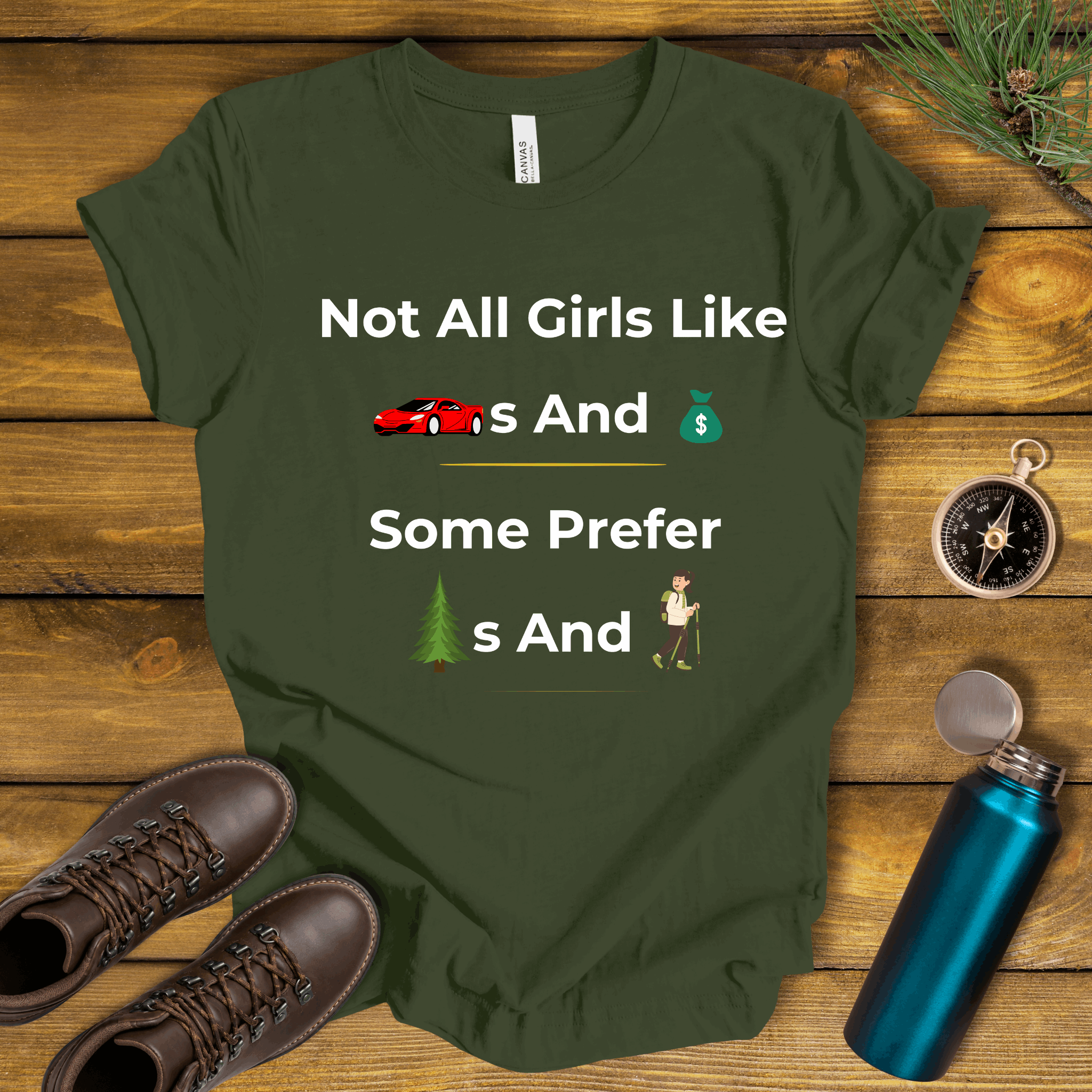 Not All Girls Like Cars And Money T-Shirt