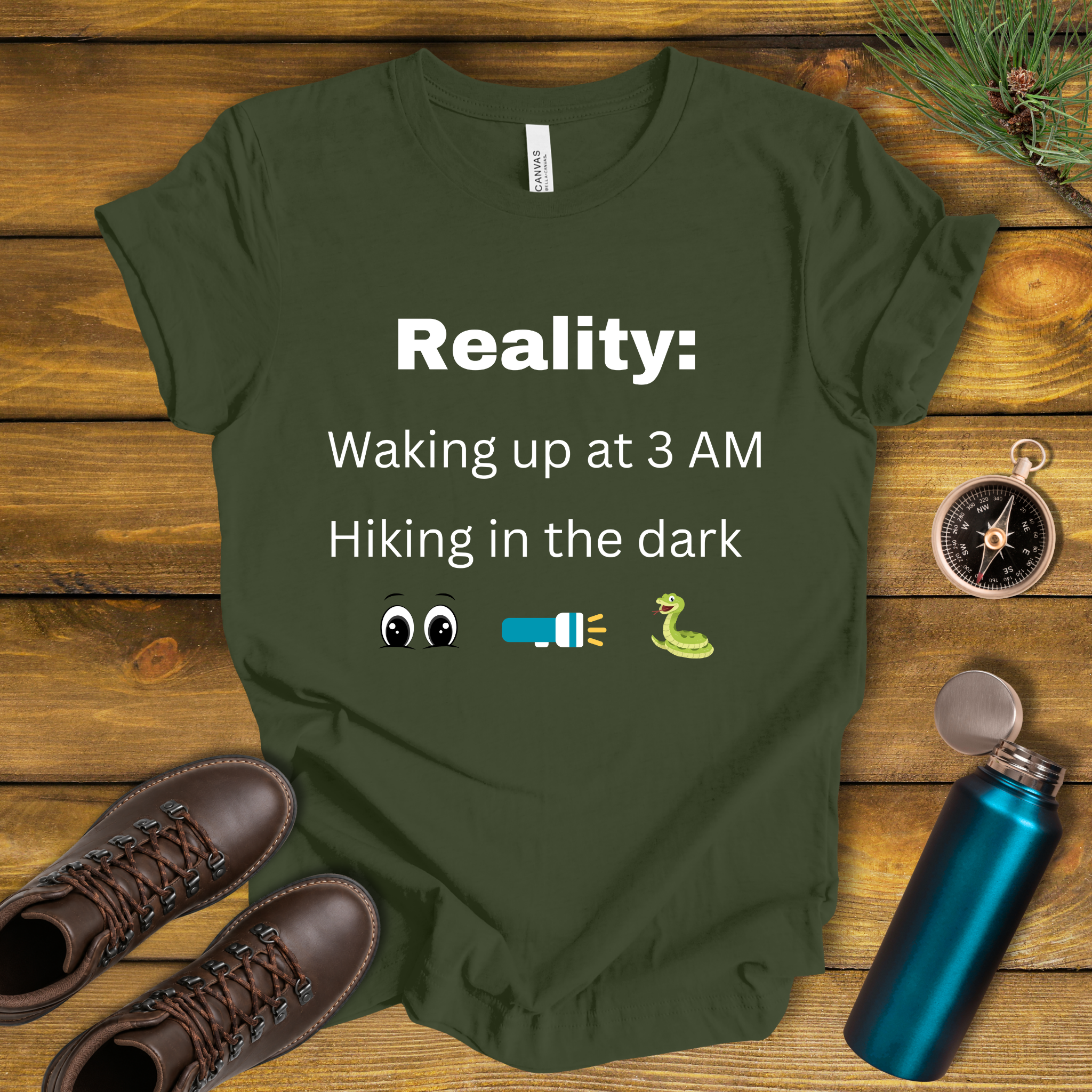 Waking up at 3 AM Hiking T-Shirt