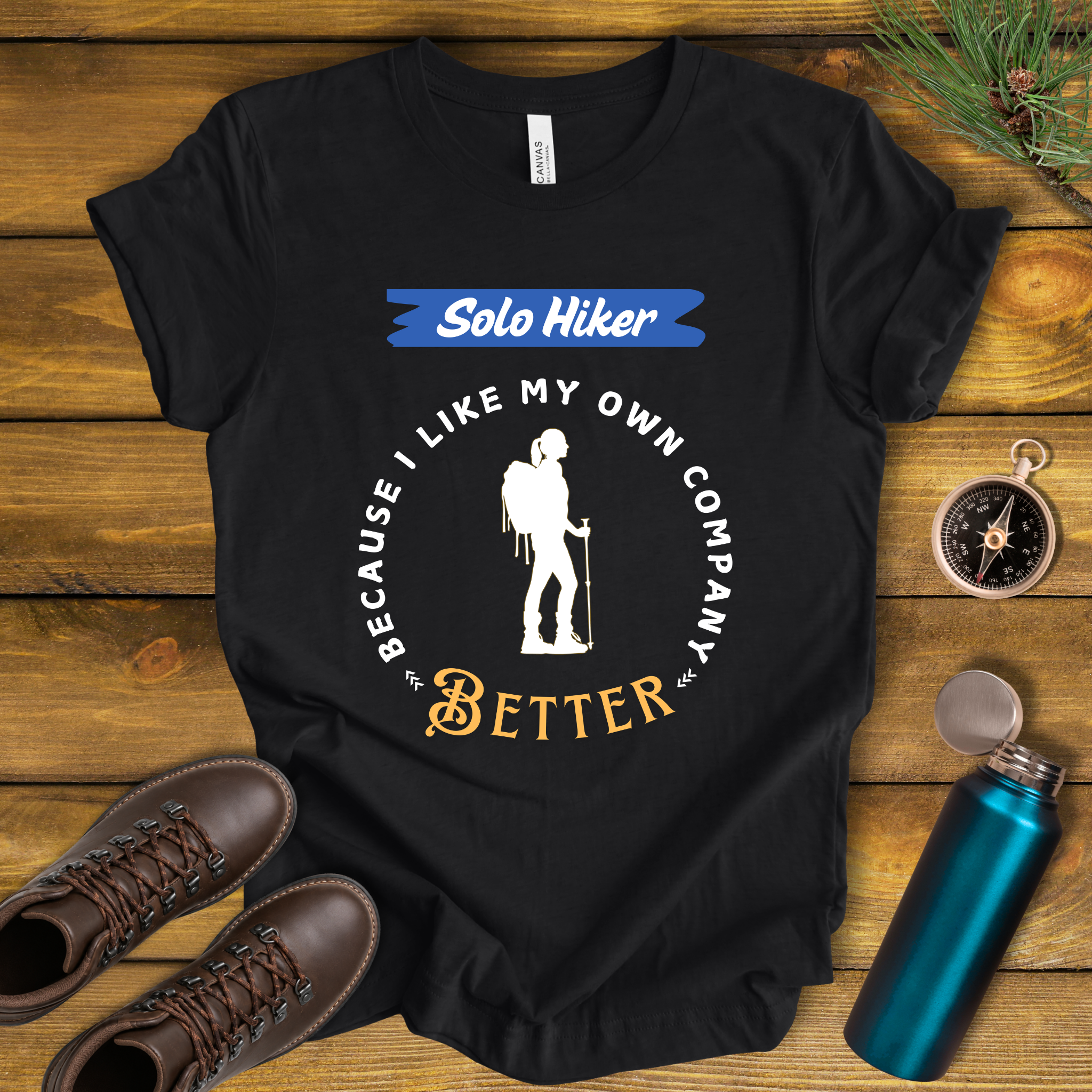 Solo Hiker Camping T‑Shirt