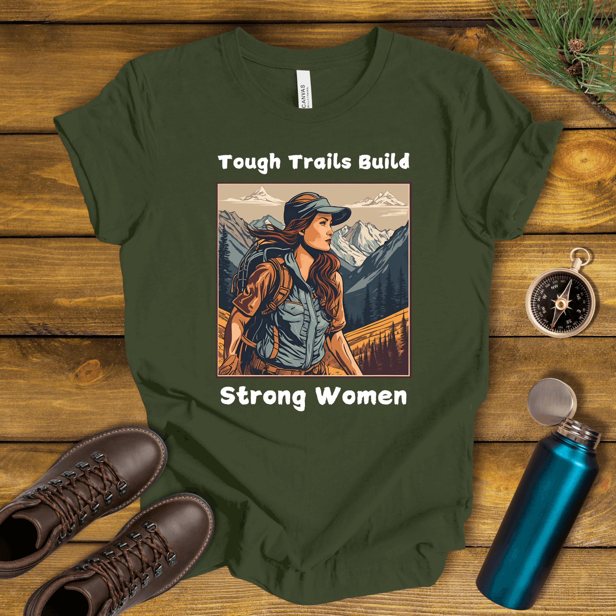 Tough Trails Build Strong Women T-Shirt